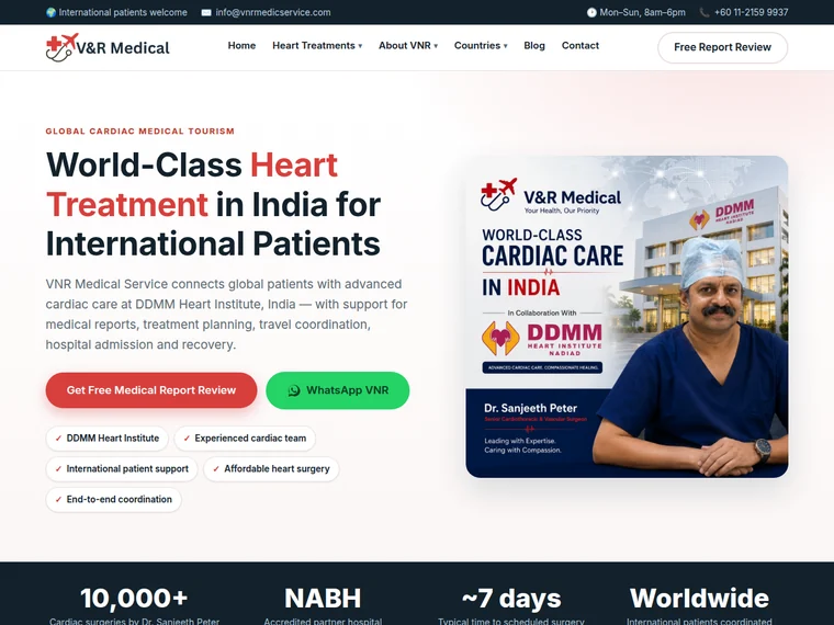 VNR Medic website
